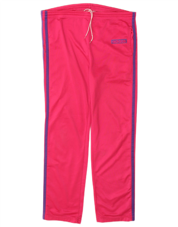 Calças de treino ADIDAS meninas 14-15 anos rosa poliéster