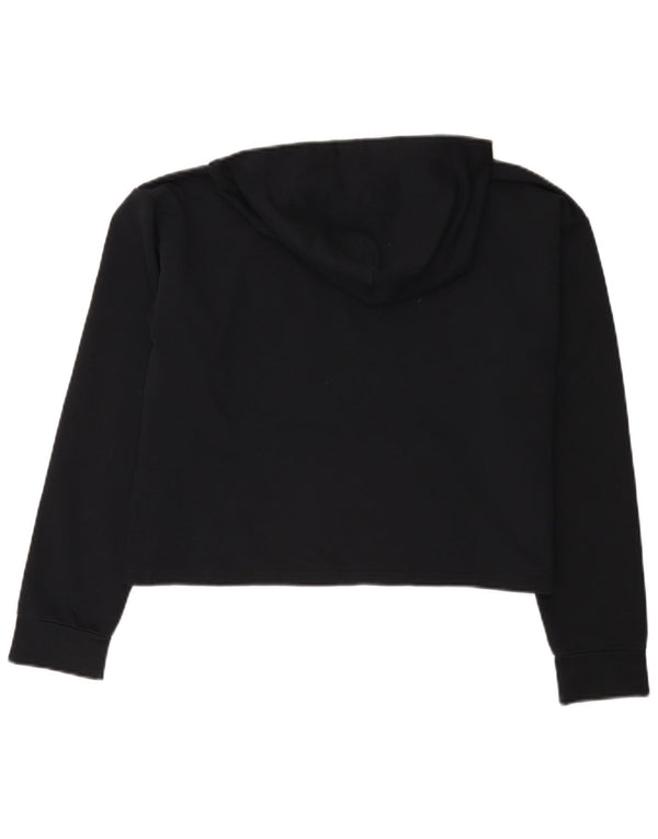 Suéter Puma feminino Crop Graphic com capuz 15-16 anos algodão preto