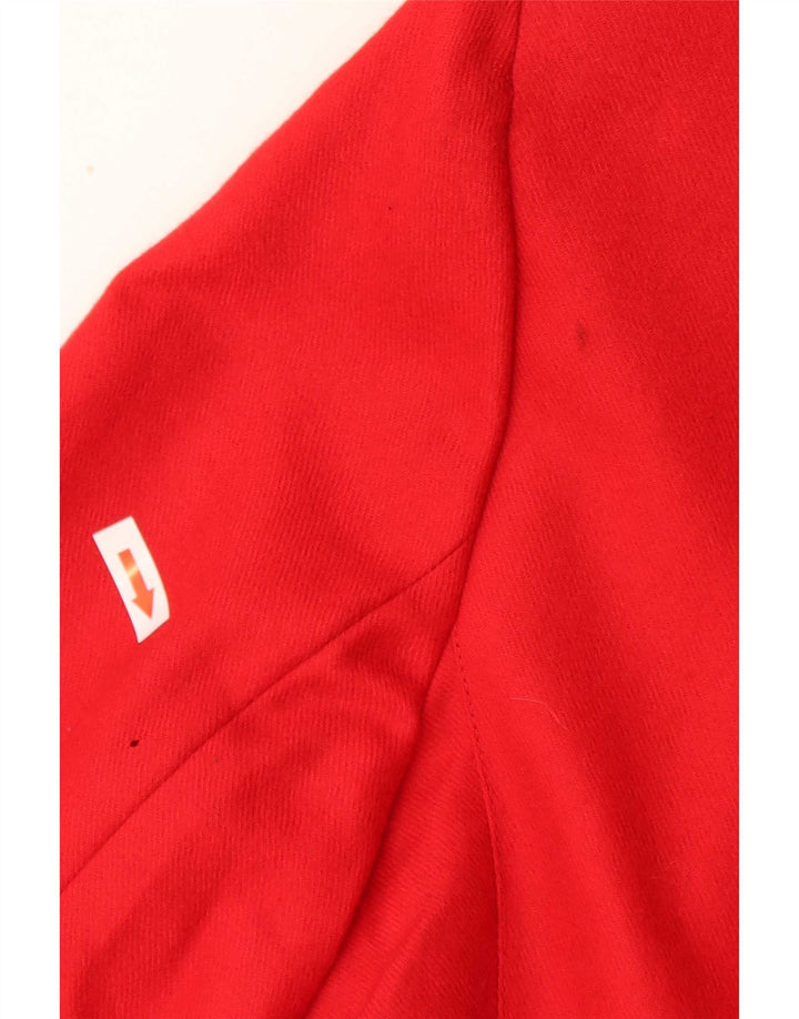 Jaqueta blazer feminina vintage com 5 botões IT 44 lã vermelha média clássica