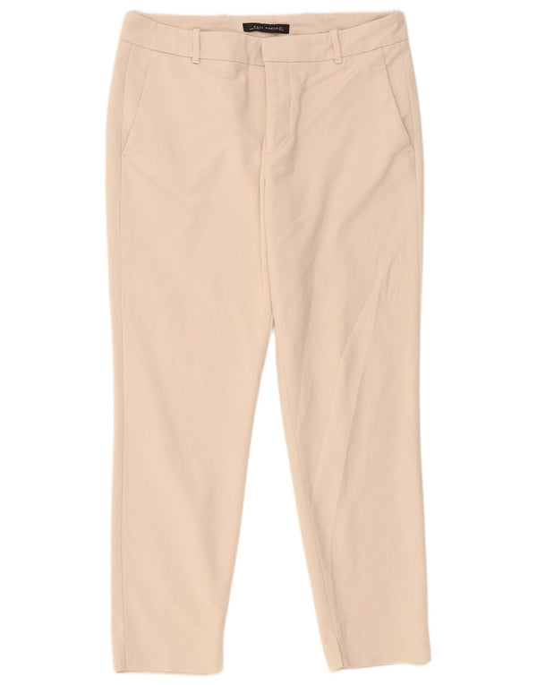Zara Calça Chino Feminina Slim Grande W32 L28 Bege