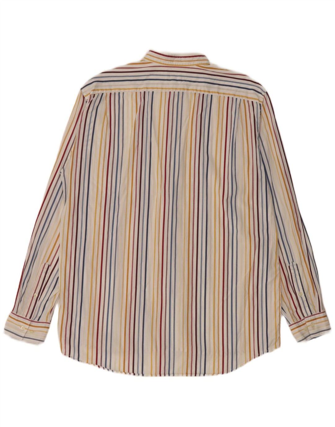 Camisa masculina LACOSTE tamanho 42 grande algodão listrado multicolorido