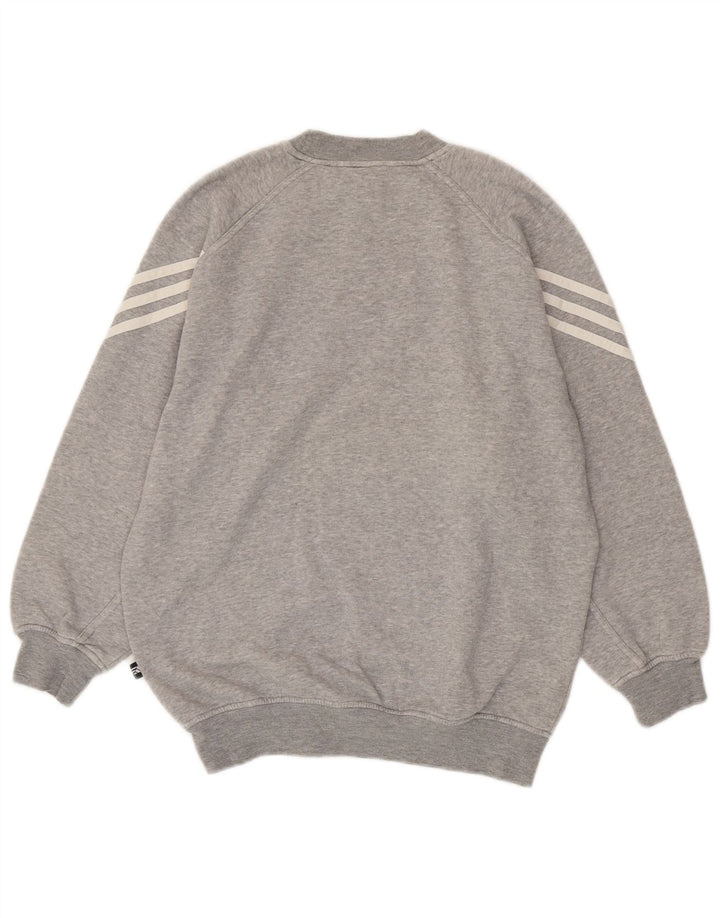 Suéter Adidas Menino 13-14 Anos Cinza Algodão