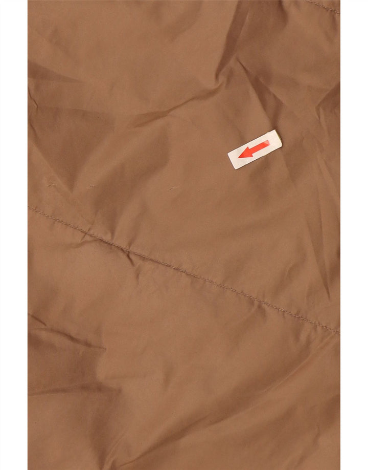 Casaco acolchoado com capuz grande Zara feminino Reino Unido 10 pequeno bege