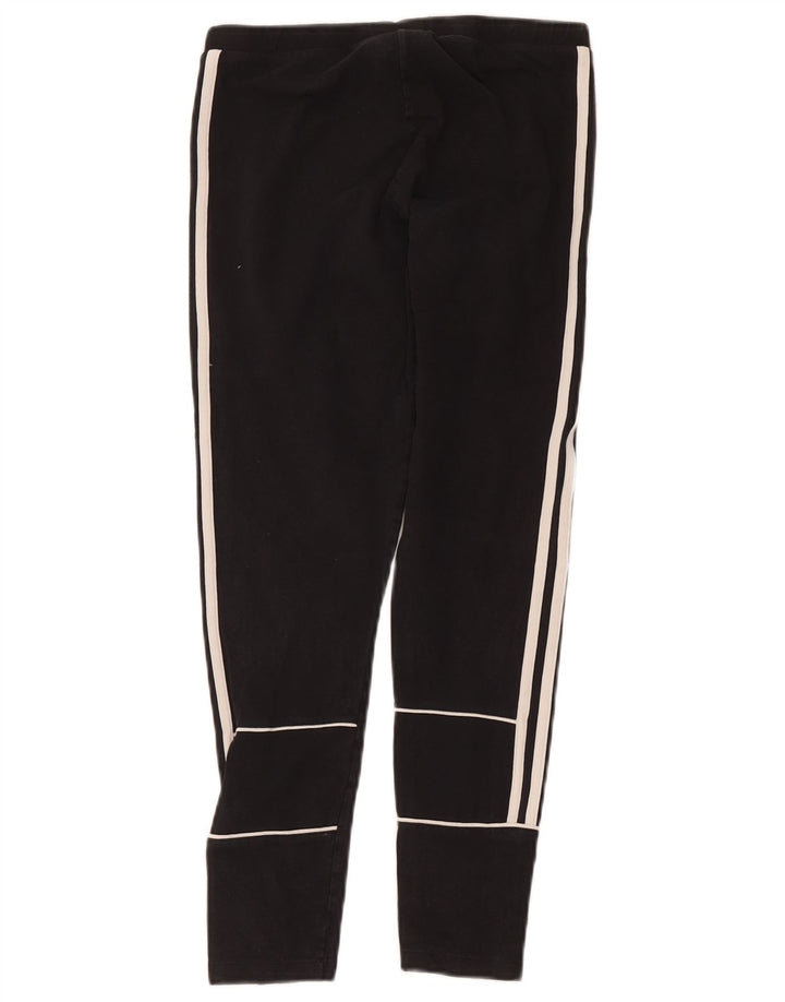 Leggings Adidas Femininas UK 12 Médio Algodão Preto