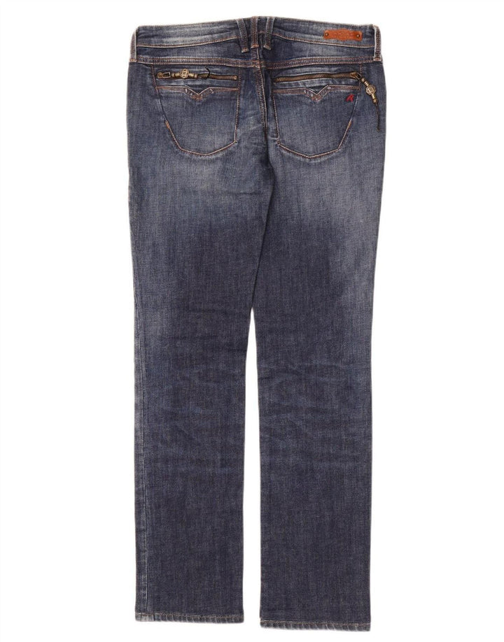 Jeans retos femininos REPLAY W30 L30 algodão azul