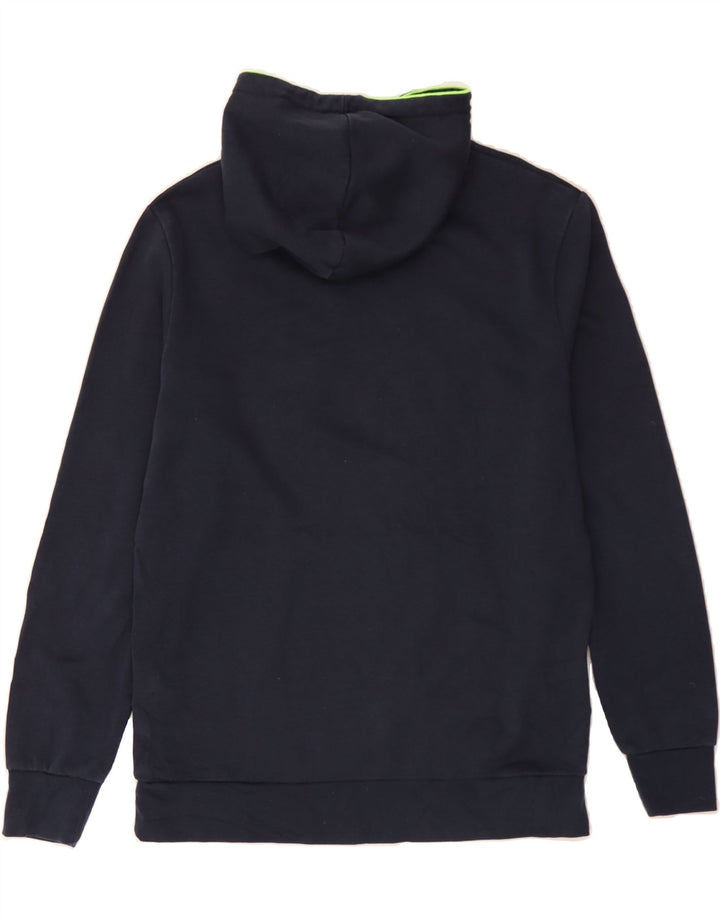 JACK & JONES Mens Hoodie Jumper XL Navy Blue Cotton Vintage Jack & Jones and Second-Hand Jack & Jones from Messina Hembry 