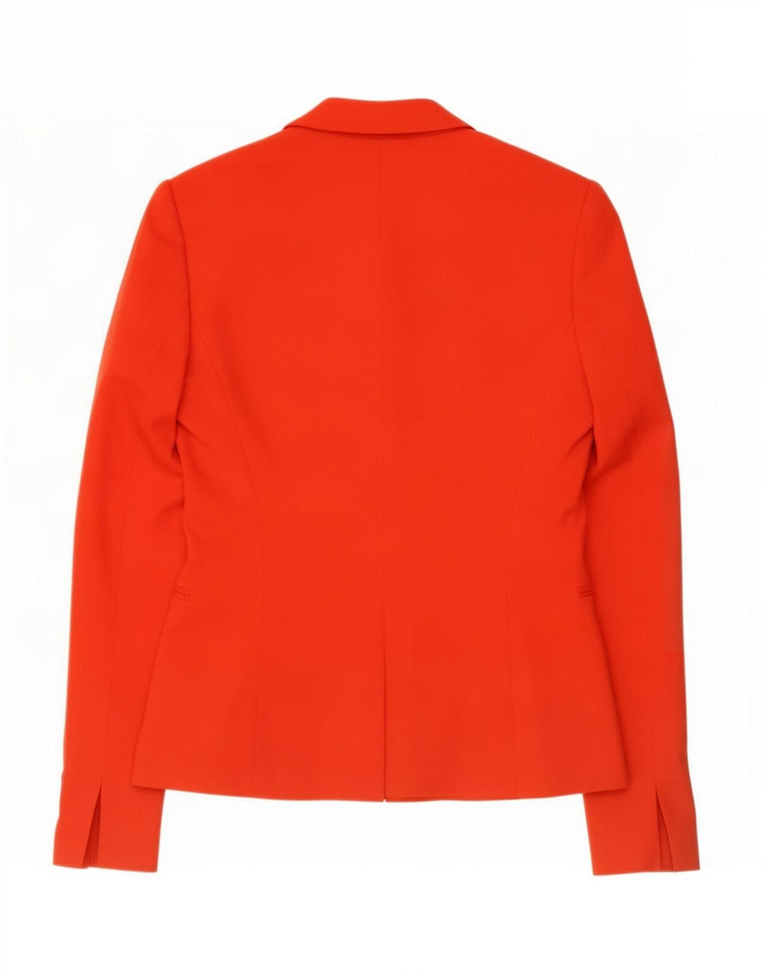 Jaqueta blazer feminina Zara com 1 botão Reino Unido 12 viscose vermelha média
