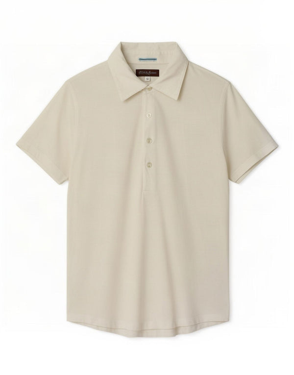 Camisa polo masculina Guess By Marciano pequena de algodão branco