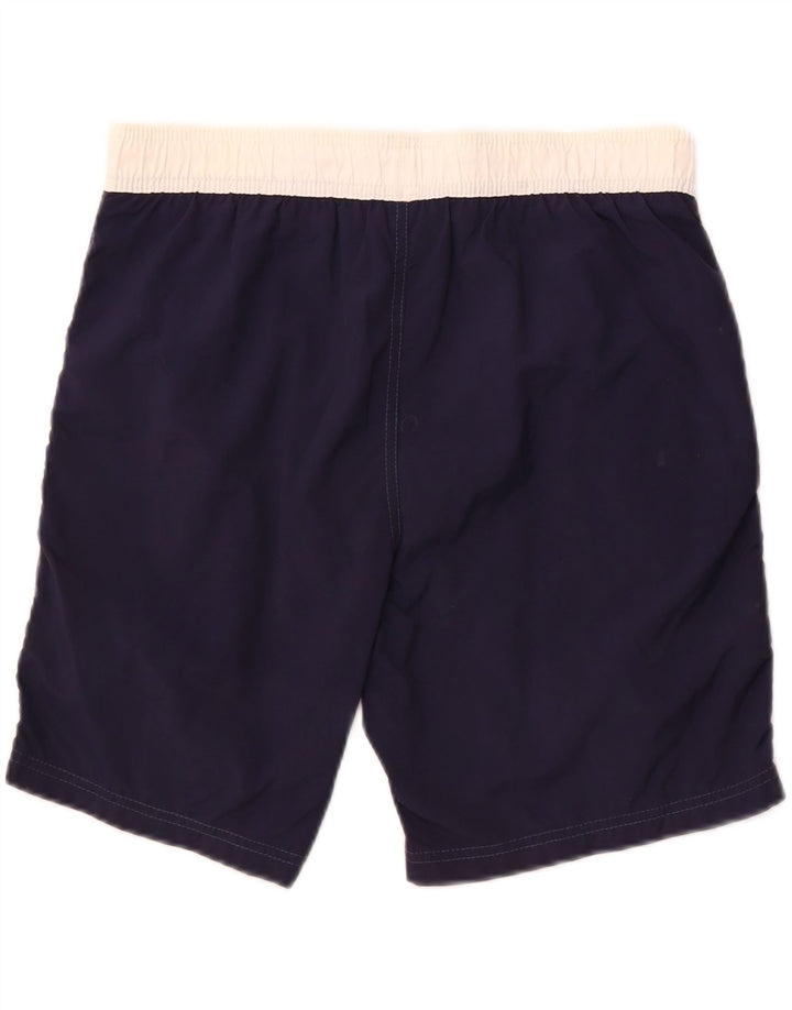 Shorts esportivos gráficos masculinos Diadora grande bloco colorido azul marinho