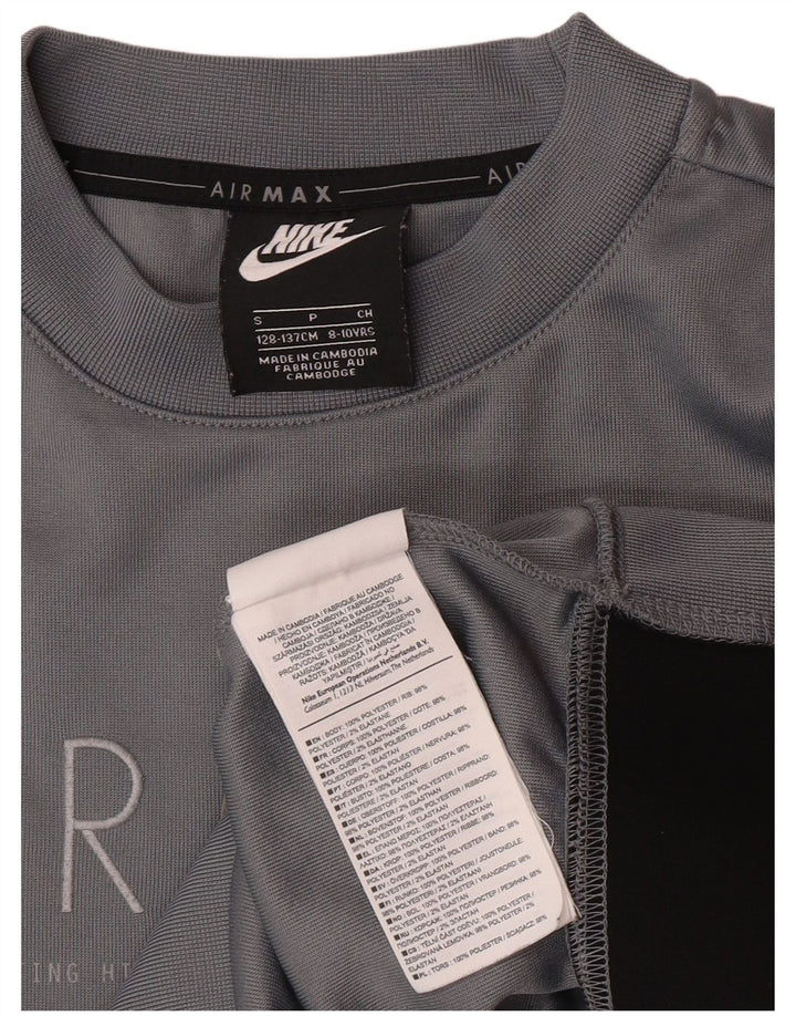 Moletom gráfico Nike Boys Jumper 8-9 anos pequeno cinza poliéster