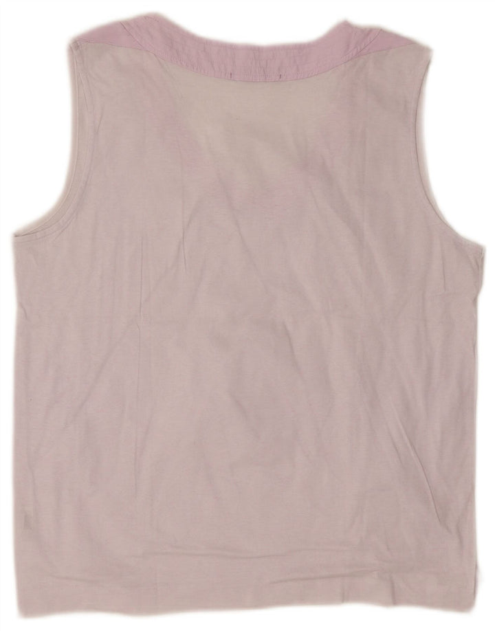 Fila Womens Vest Top US 12 Grande Algodão Roxo