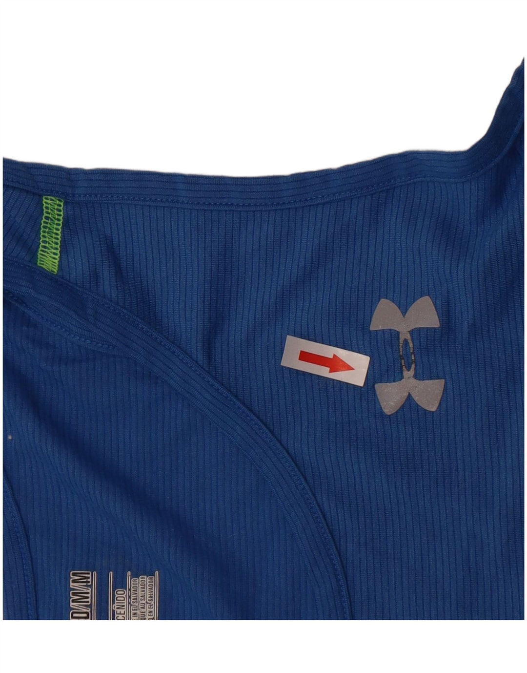 Under Armour Masculino Heat Gear Colete Top Riscas Azul Médio