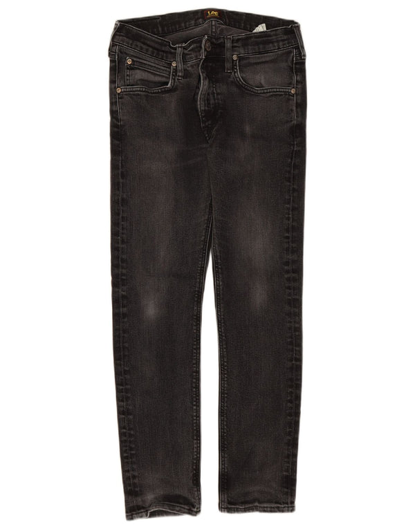 LEE Womens Luke Slim Jeans W29 L26 Algodão Cinza