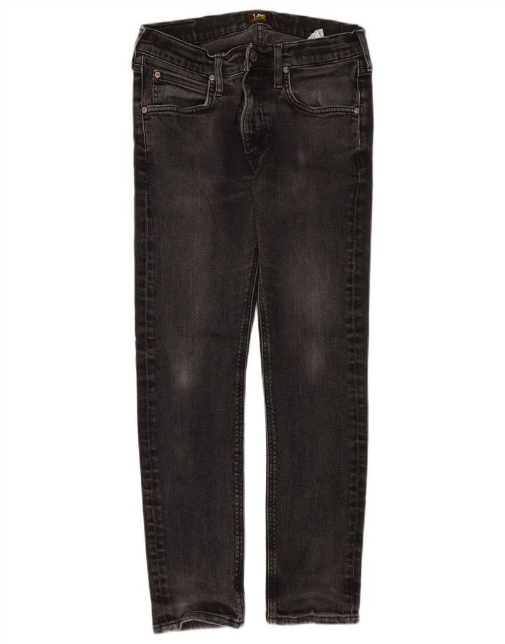 LEE Womens Luke Slim Jeans W29 L26 Algodão Cinza