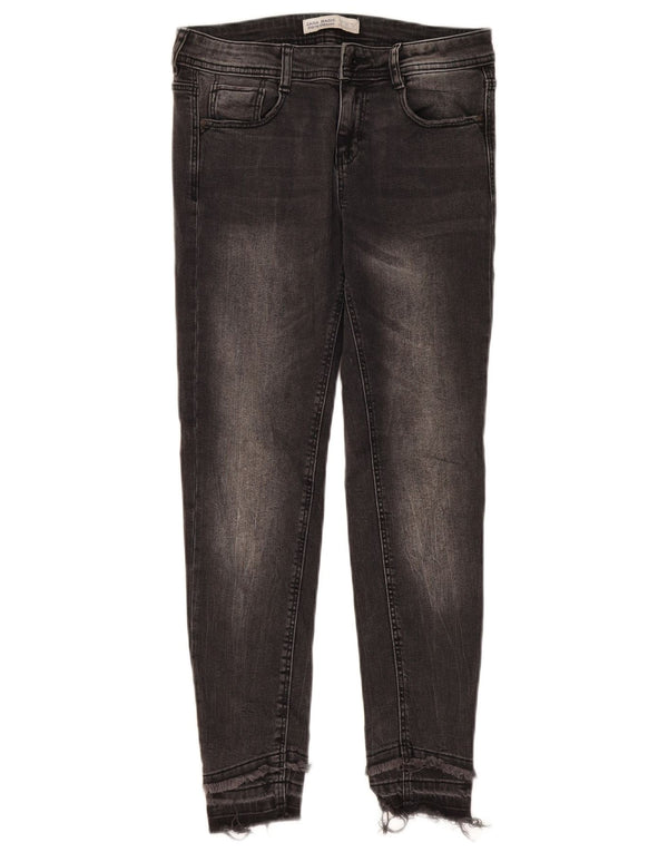 Calça jeans skinny feminina Zara EU 36 XS W26 L26 algodão cinza
