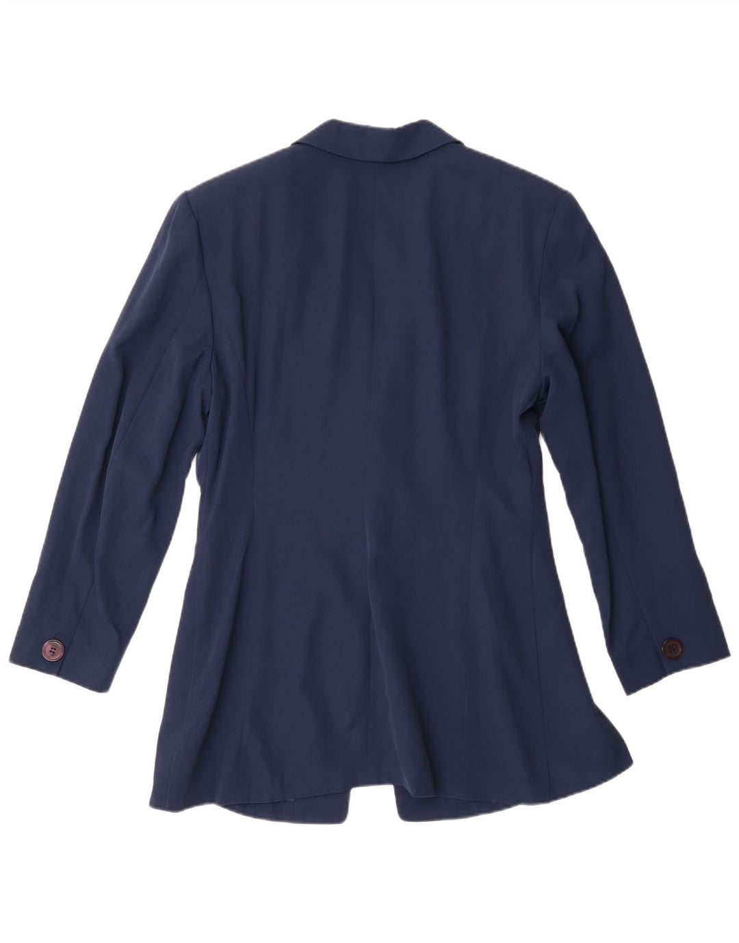 Jaqueta blazer feminina vintage com 1 botão IT 44 acetato azul marinho médio