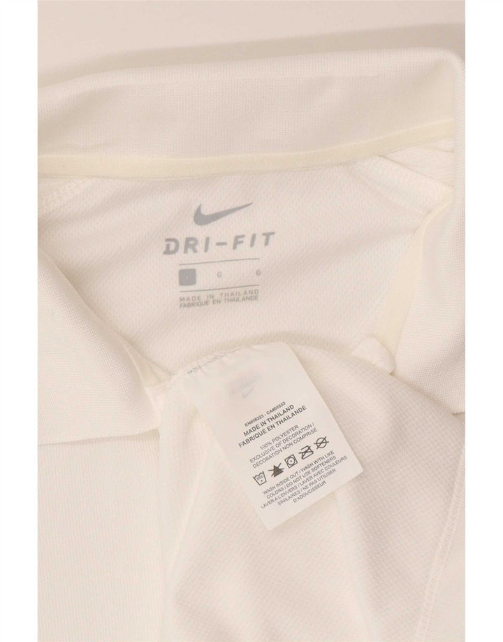 Camisa polo masculina Nike Dri Fit grande poliéster branco