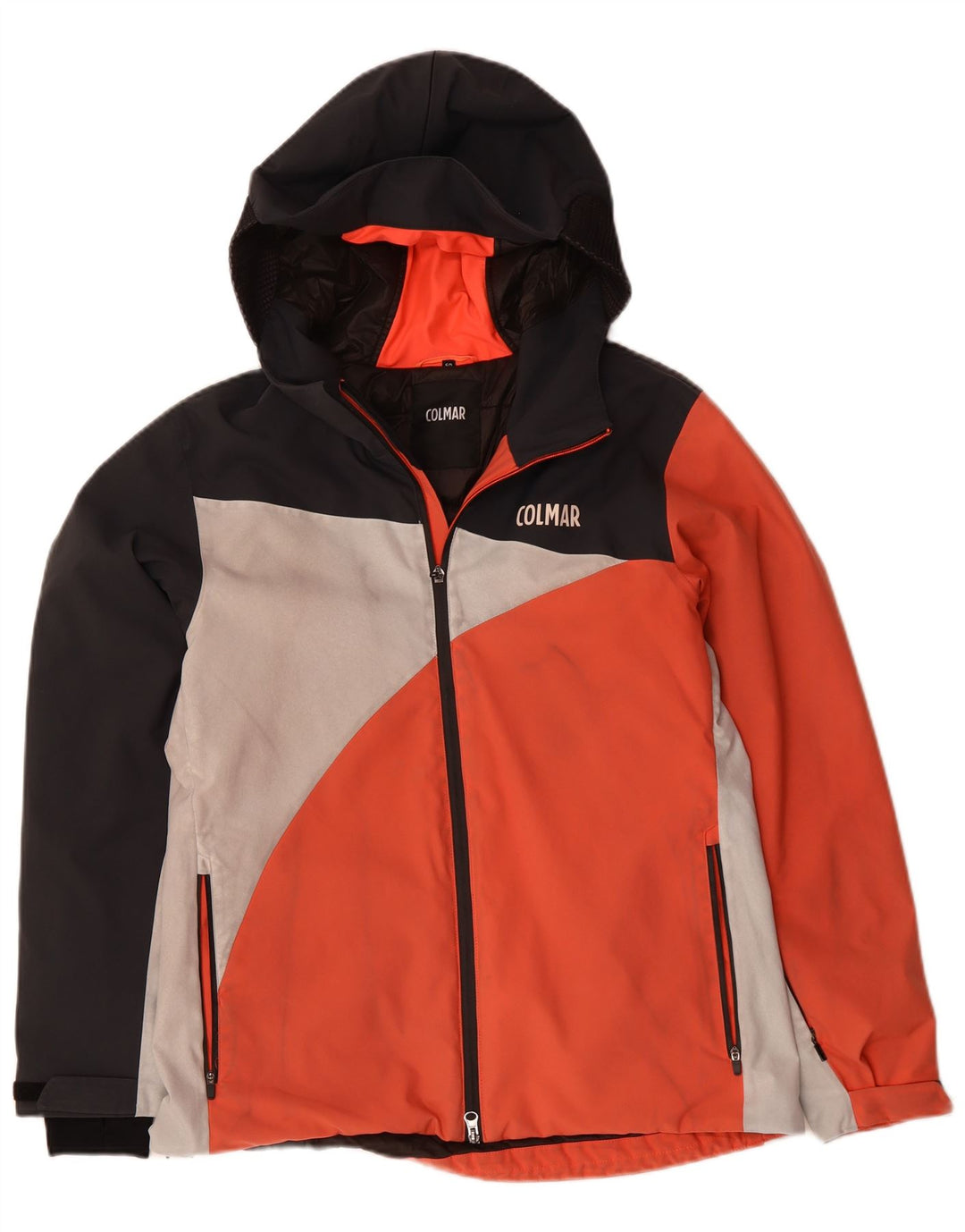 Jaqueta corta-vento masculina COLMAR com capuz IT 50 grande bloco colorido rosa