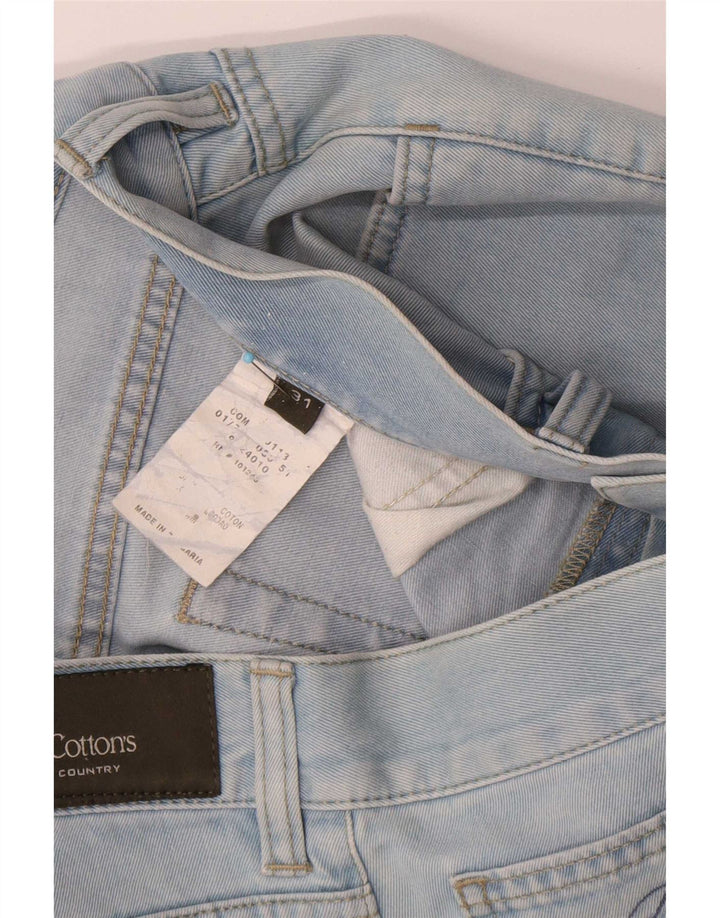 Calça jeans reta feminina Henry Cottons W31 L26 algodão azul