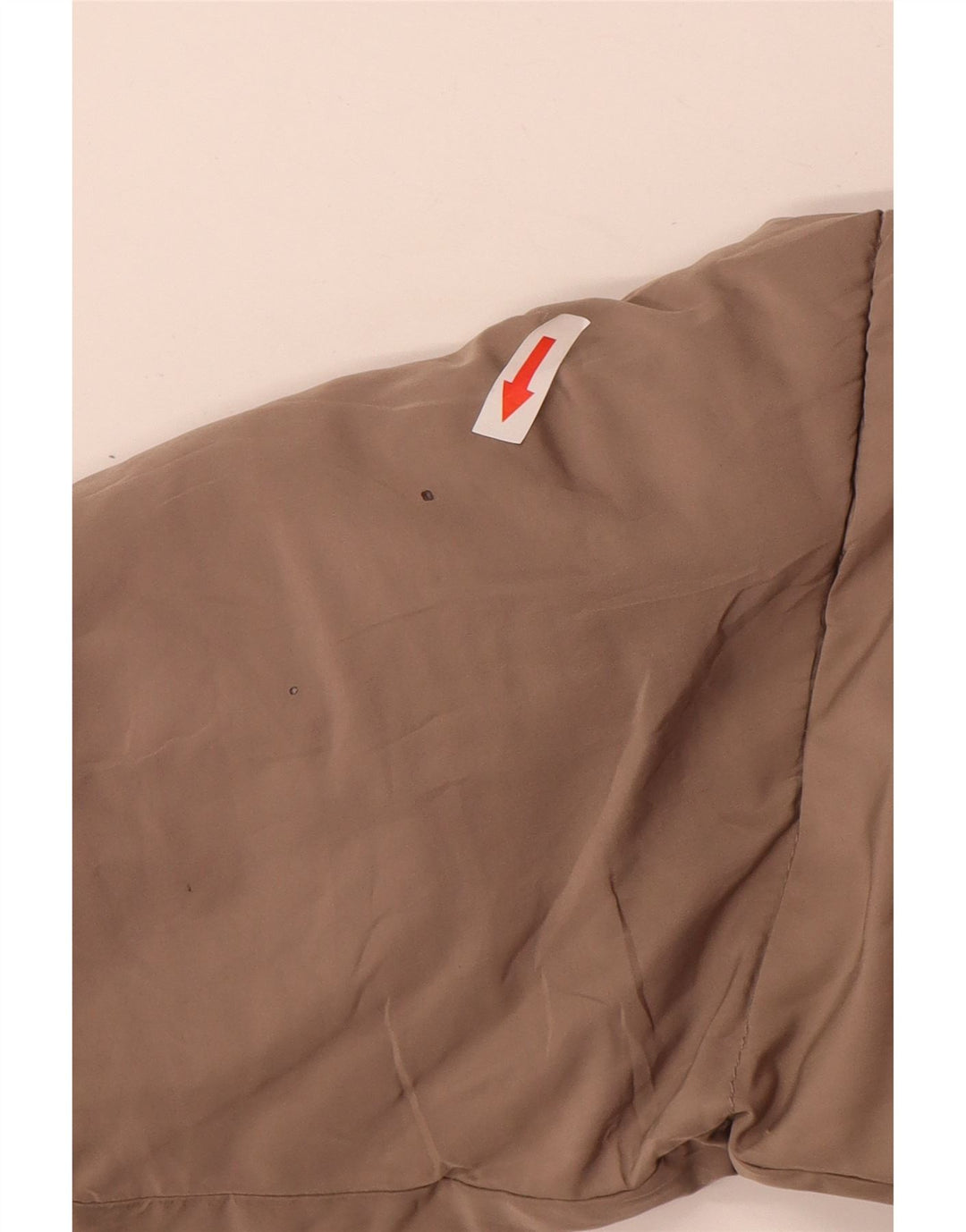 Jaqueta acolchoada com capuz e capuz feminino Zara UK 20 2XL poliéster bege
