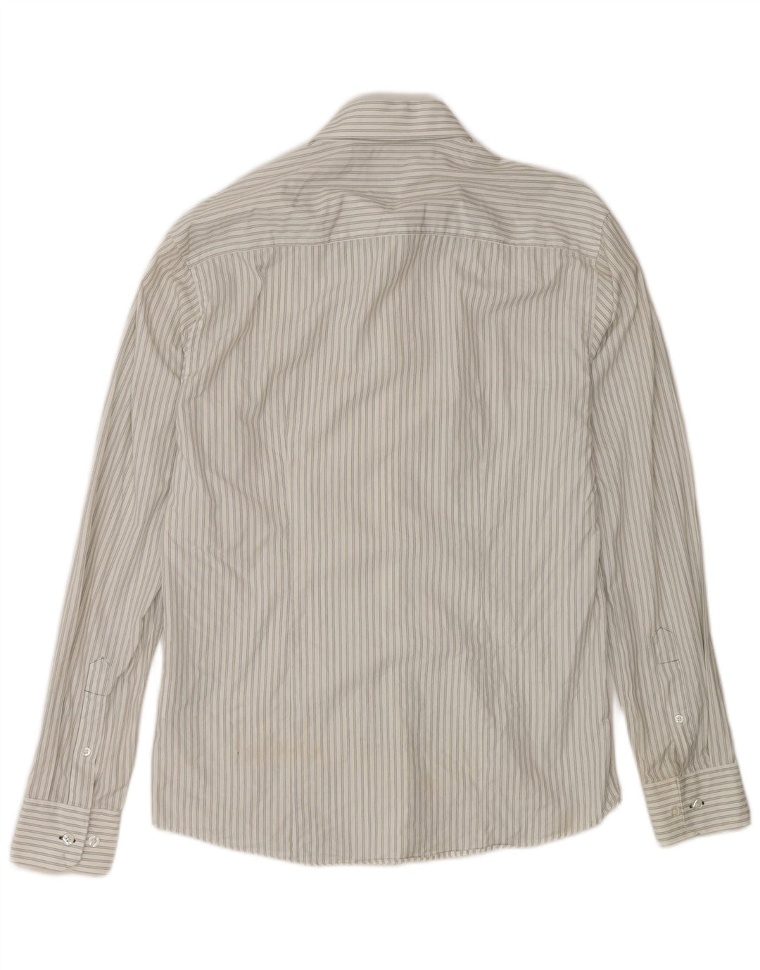 Camisa masculina Jack & Jones de algodão listrado branco médio