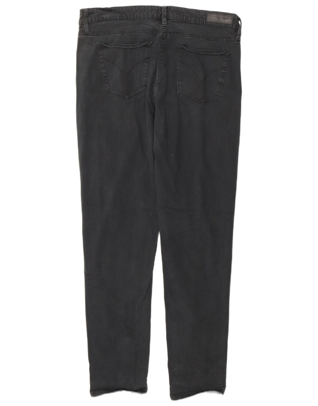 Calça jeans feminina CALVIN KLEIN US 14 XL W34 L32 algodão preto