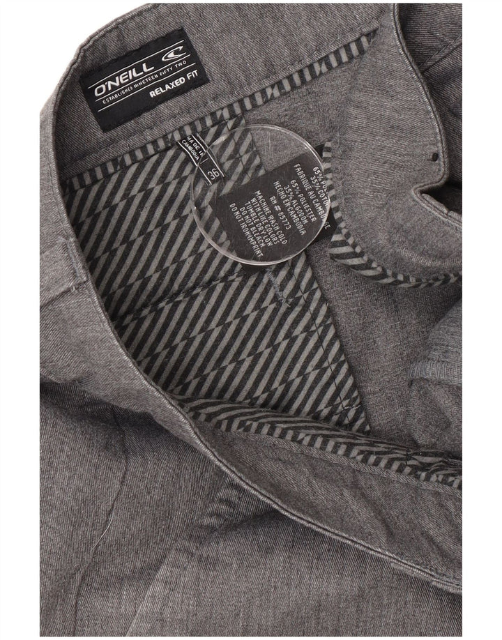 O'Neill Mens Relaxed Fit Cargo Shorts W36 Grande Poliéster Cinza
