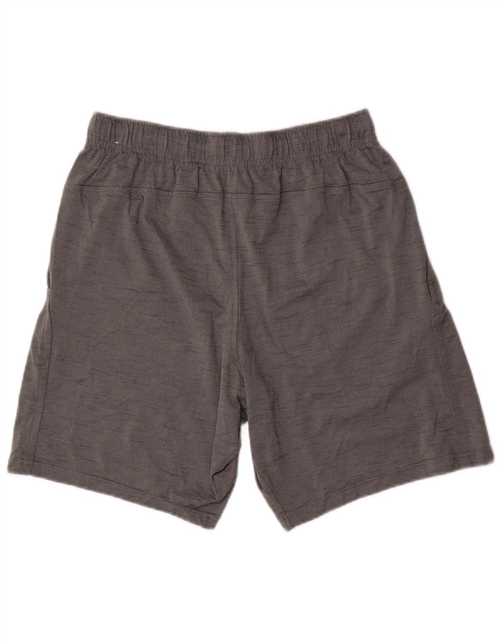 Shorts esportivos masculinos Nike Dri Fit Standard cinza médio poliéster manchado