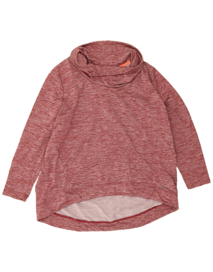 Jumper de moletom feminino grande Eddie Bauer Reino Unido 20 2XL vermelho manchado