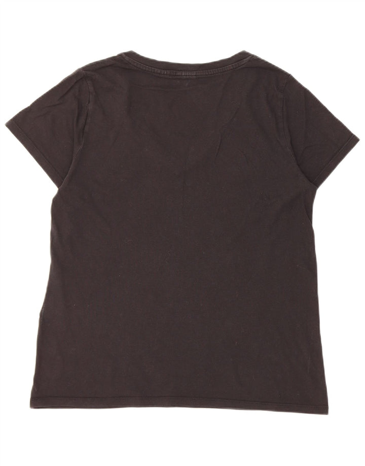 Camiseta feminina Levi's UK 14 médio algodão preto