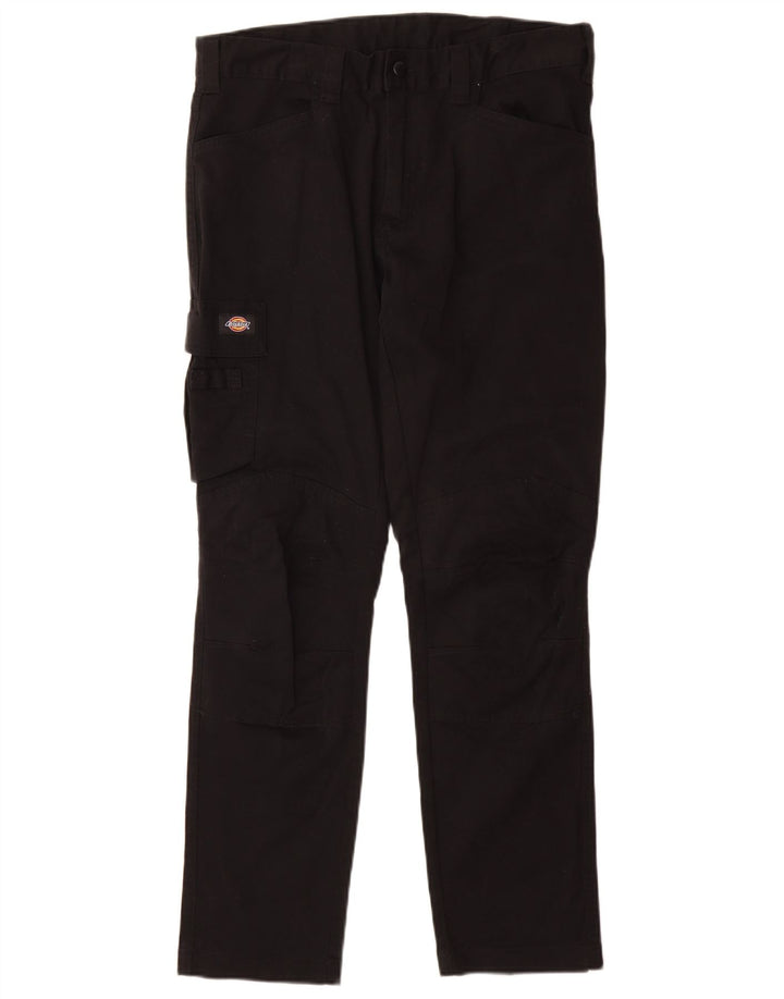 Calças cargo retas masculinas Dickies W34 L32 algodão preto