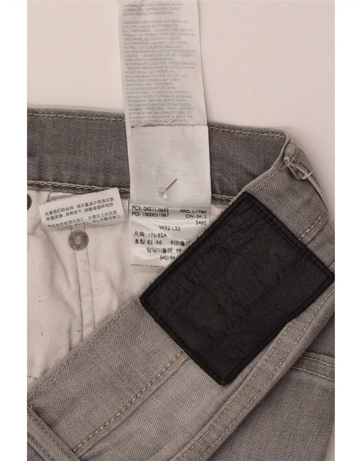 Calça Jeans Levis 511 Slim Masculina W32 L32 Cinza Algodão
