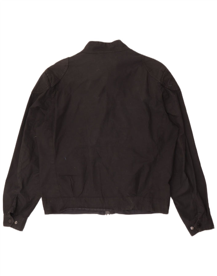 Jaqueta masculina de algodão encerado Barbour UK 38 algodão preto médio