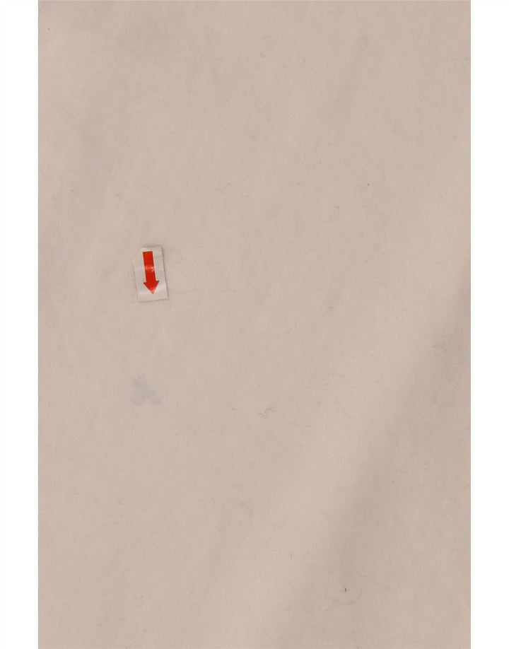 CREW CLOTHING Camisa polo masculina gráfica de rugby grande bloco colorido branco