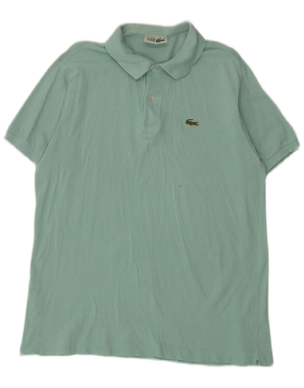 Camisa polo masculina Lacoste tamanho 6 XL algodão verde