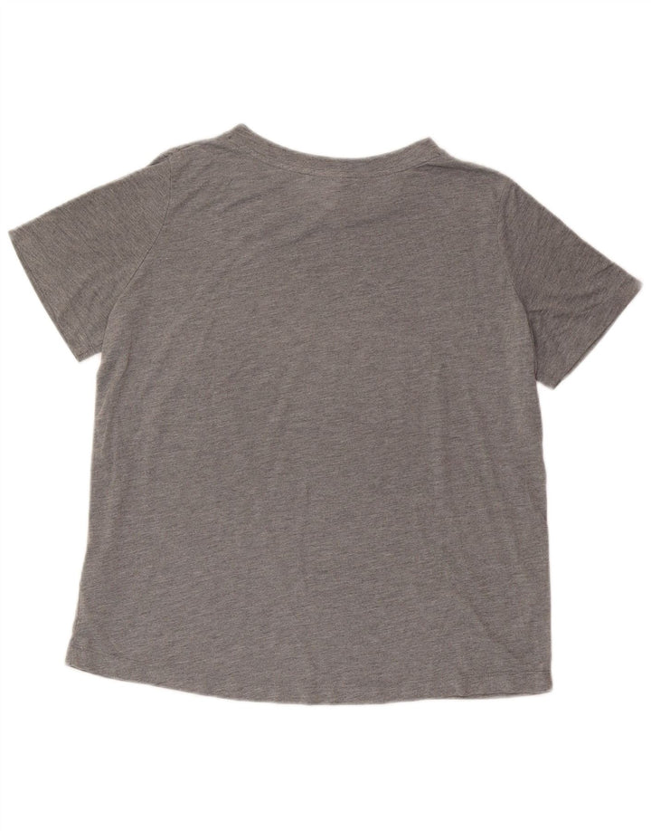 Camiseta gráfica feminina Nike UK 16 grande poliéster cinza