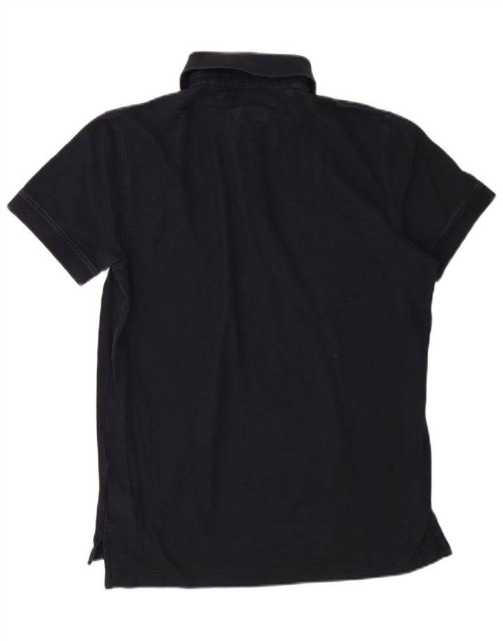 Camisa polo masculina Tommy Hilfiger Regular Fit média algodão azul marinho