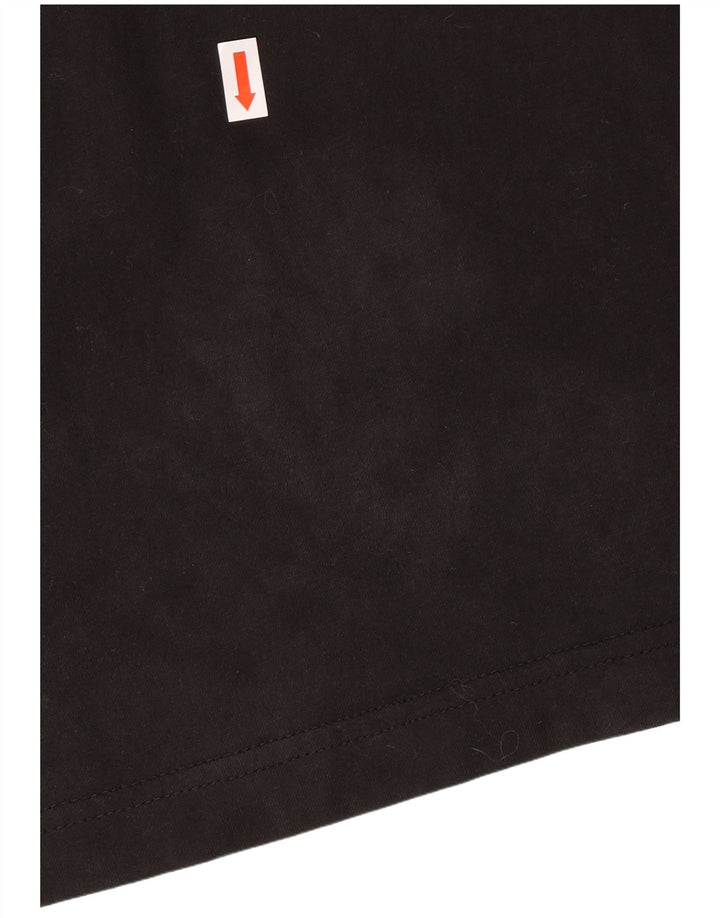 ADIDAS Mens Graphic T-Shirt Top 2XL Algodão Preto