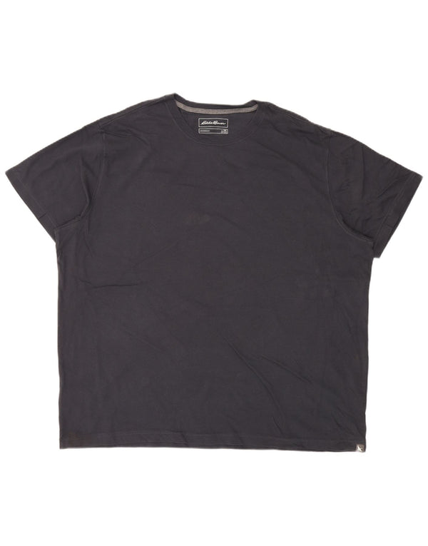 EDDIE BAUER Mens T-Shirt Top 2XL Navy Blue Cotton