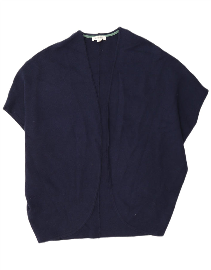 Suéter Poncho Cardigan Feminino White Stuff UK 12 Poliéster Azul Marinho Médio