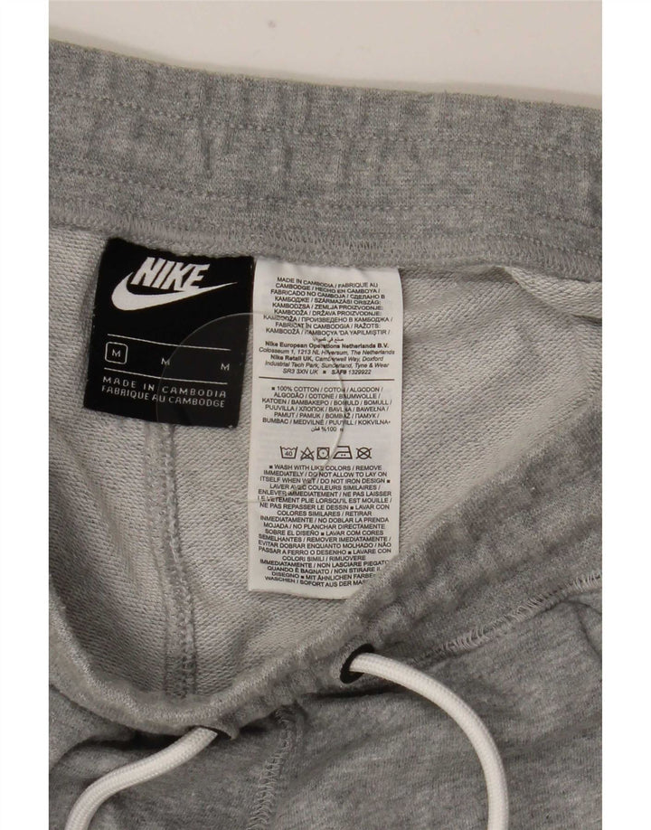 Shorts esportivos gráficos masculinos Nike médio cinza algodão manchado