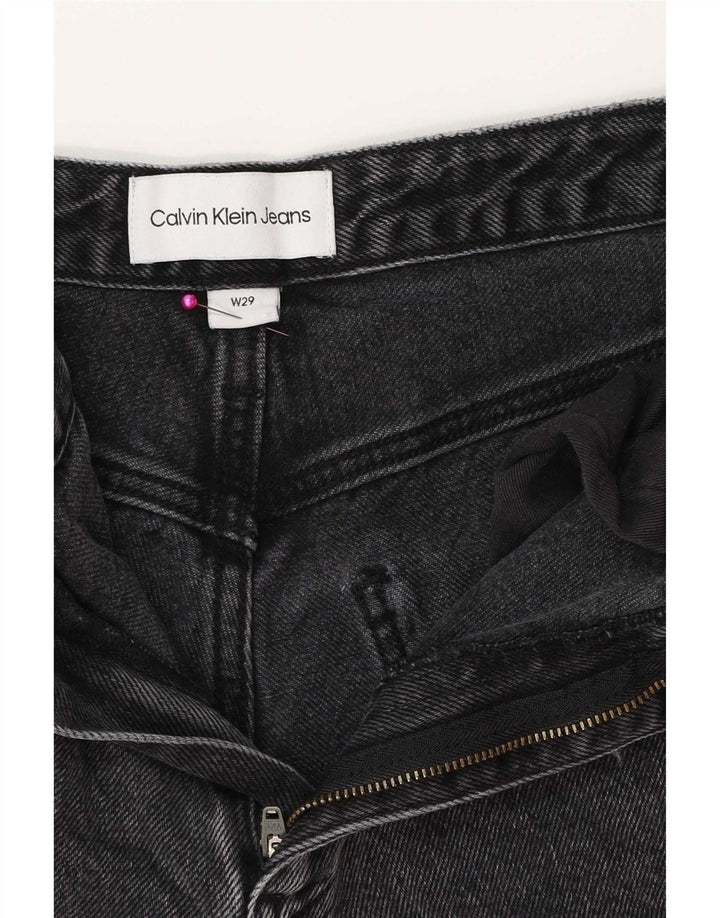Calça jeans reta feminina Calvin Klein W29 L31 cinza