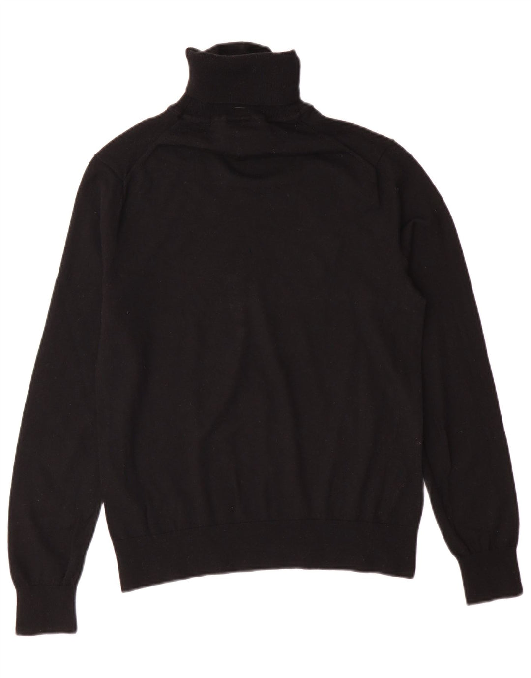 Suéter masculino Armani Exchange com gola redonda e lã virgem preta pequena