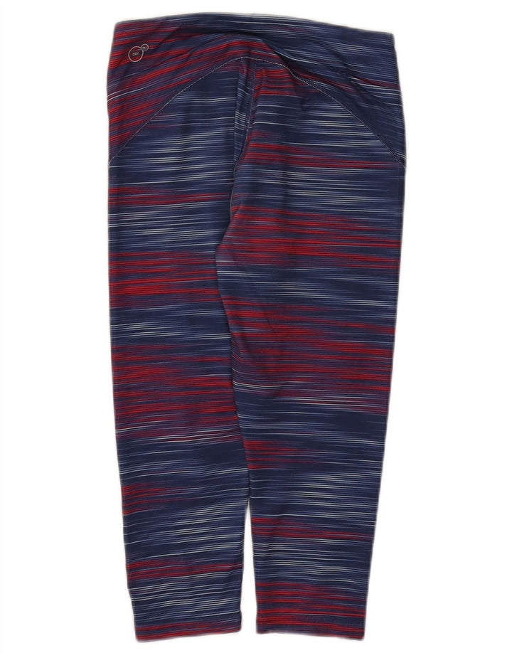 Puma Womens Capri Leggings UK 8 Pequeno Listrado Multicolorido