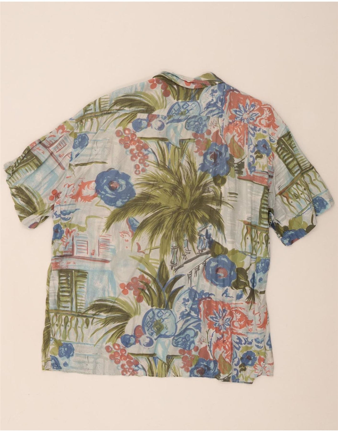 Camisa masculina de manga curta Ciao XL viscose floral multicolorida