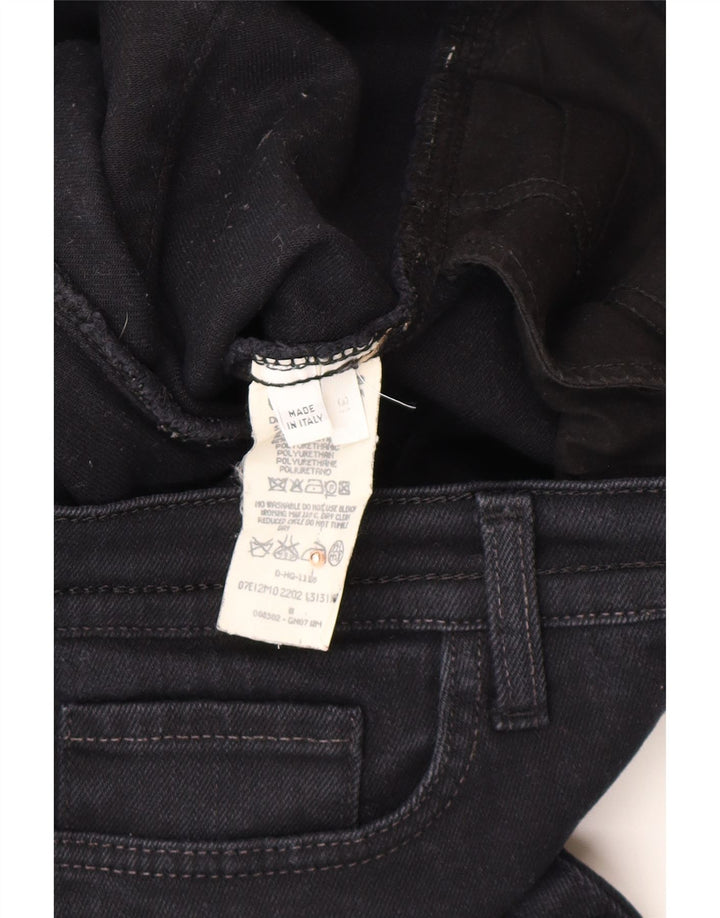 Calça jeans reta feminina ICEBERG cintura baixa W31 L30 algodão azul marinho