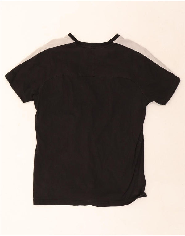 Puma Mens Mercedes AMG Petronas Camiseta Top Grande Preto Colorblock Algodão