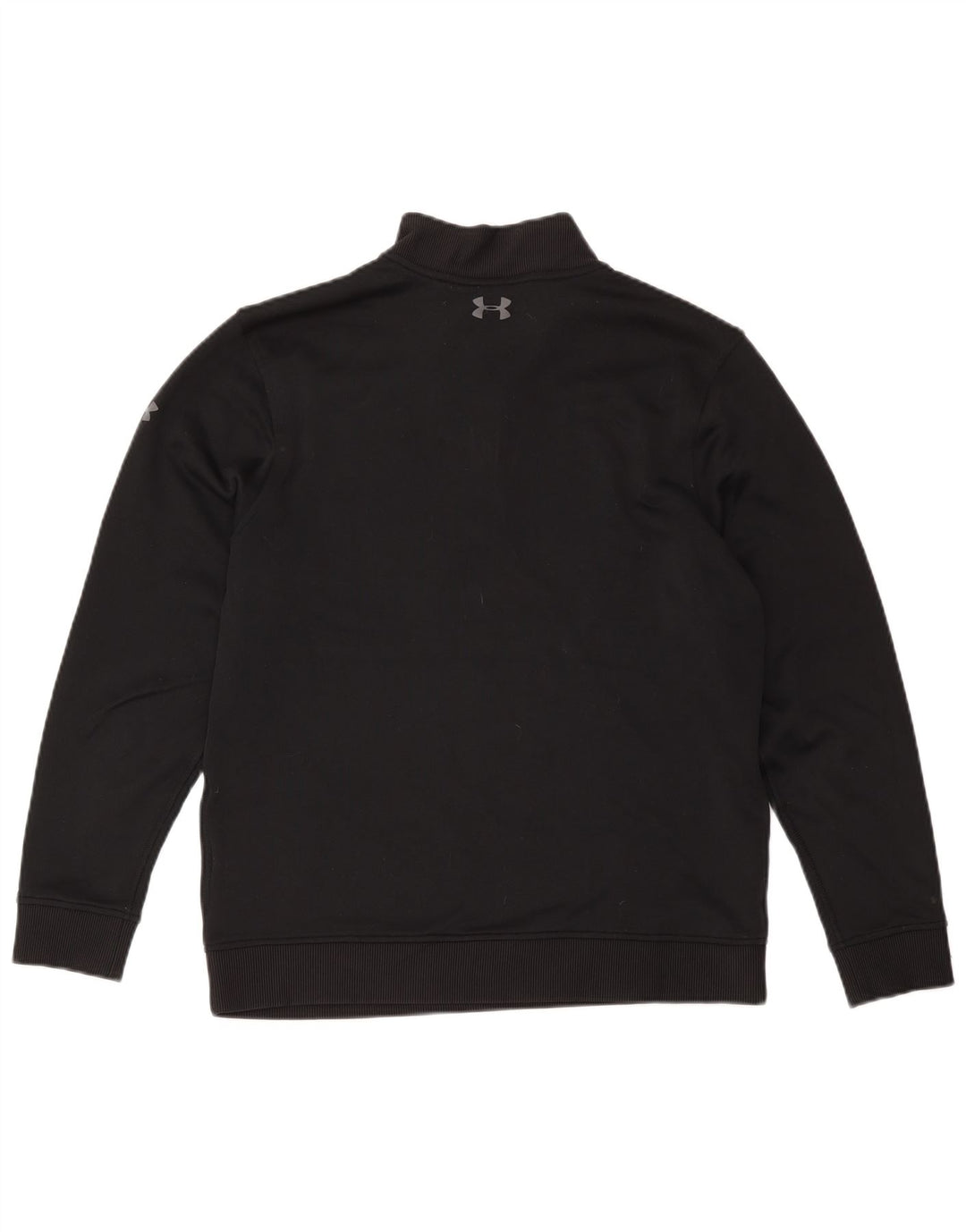 Moletom masculino Under Armour com zíper e gola alta poliéster preto médio