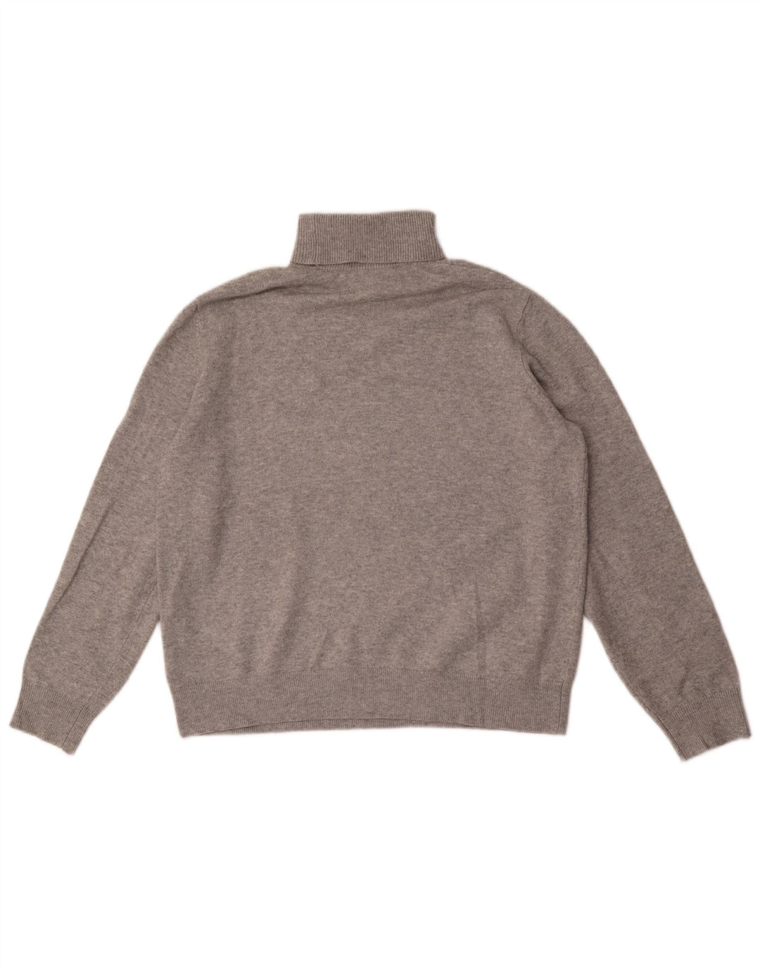 Suéter masculino Marks & Spencer com gola redonda e poliéster cinza médio