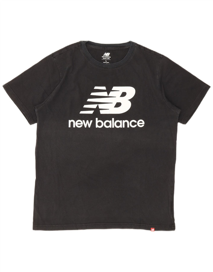 Camiseta gráfica masculina NEW BALANCE grande preta